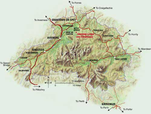 Cairngorm Nationalpark in den Highlands von Schottland